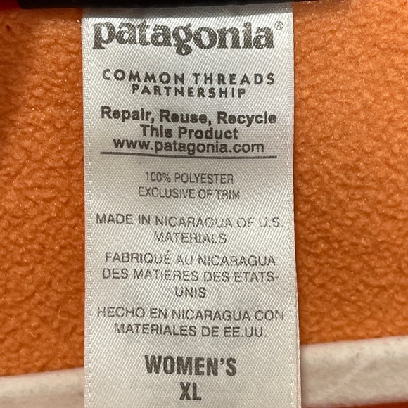 Patagonia Lightweight Synchilla Snap-T Pullover Orange Sherbet Size XL Gorpcore - Picture 4 of 7